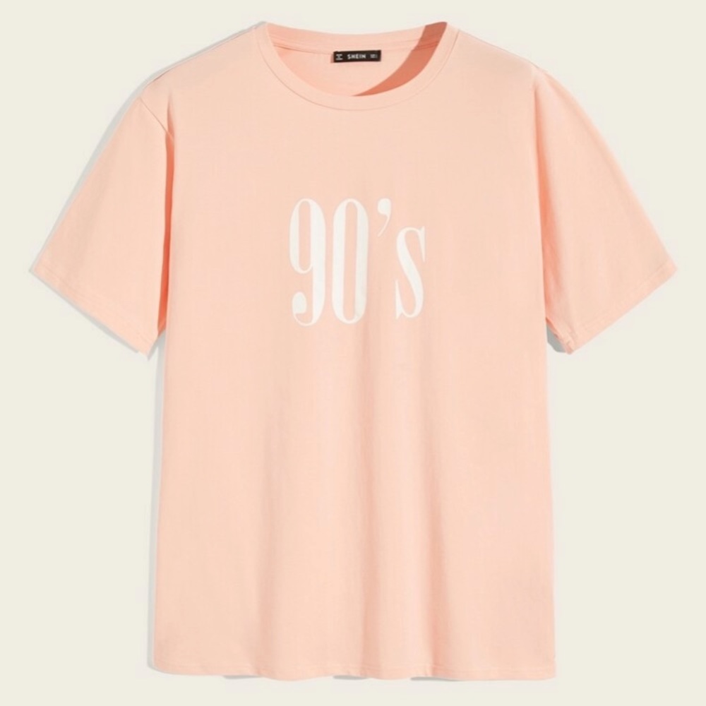 Print pink T-shirt